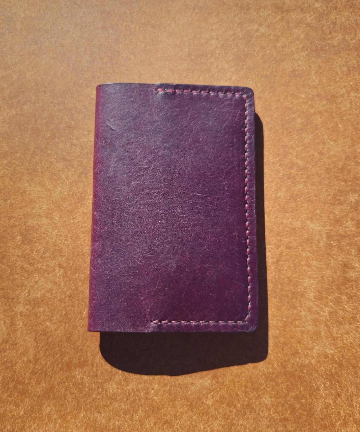 The Plain Jane Leather Card Holder | Purple