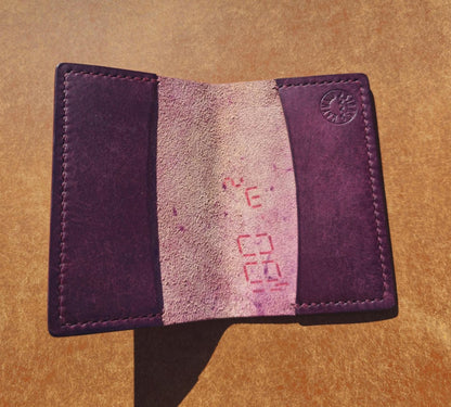 The Plain Jane Leather Card Holder | Purple