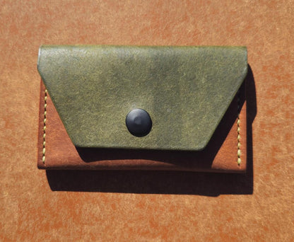 Traveller Leather Card Holder | Oliva / Cognac
