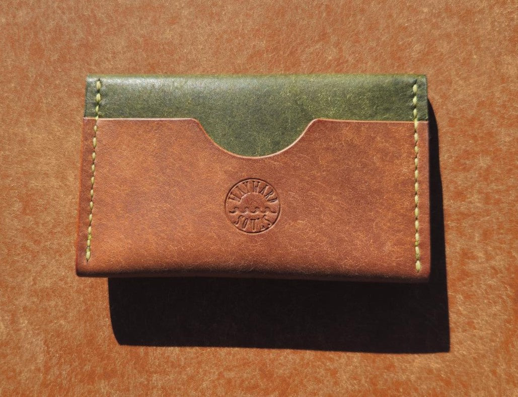 Traveller Leather Card Holder | Oliva / Cognac