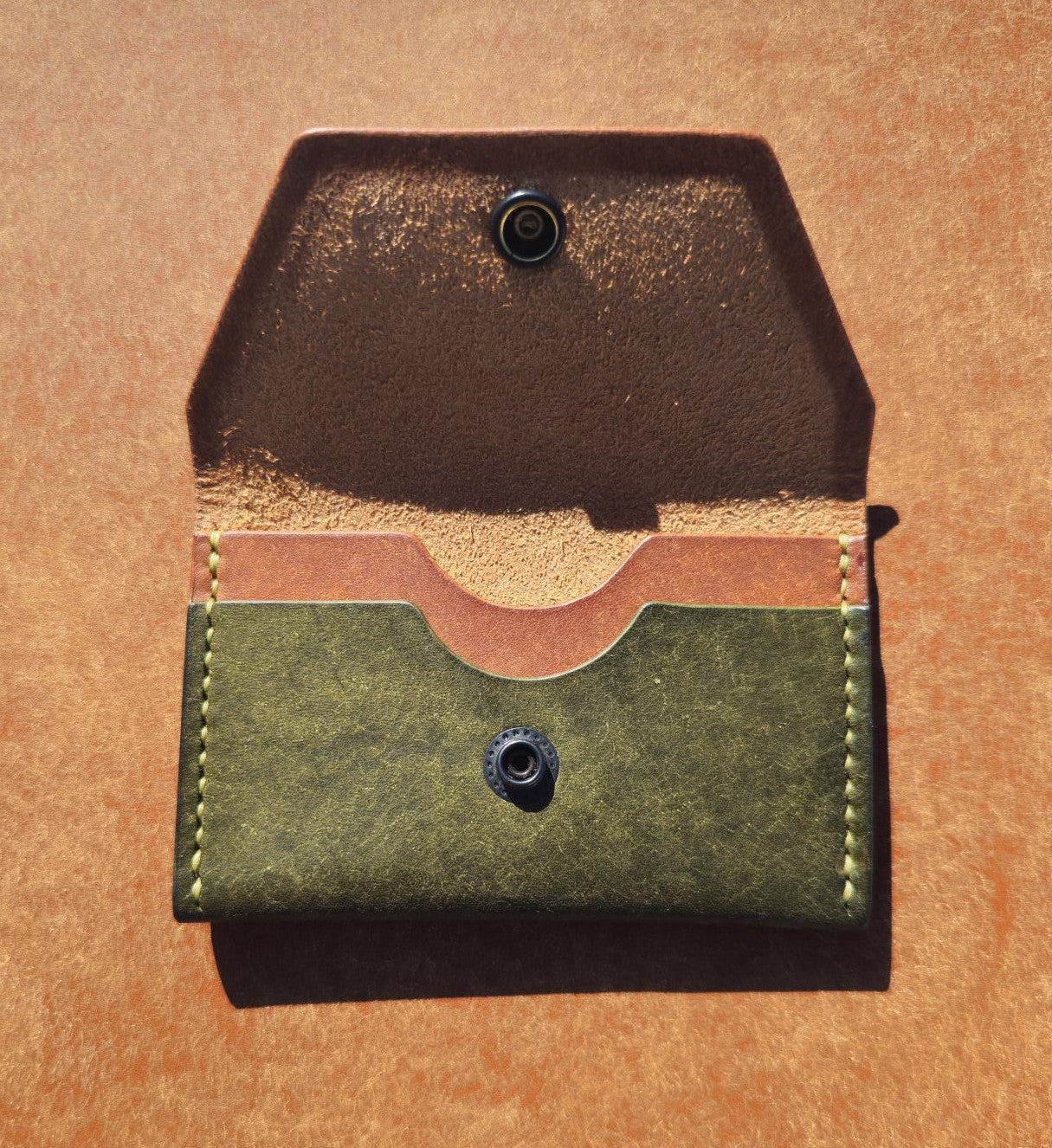 Traveller Leather Card Holder | Cognac / Oliva