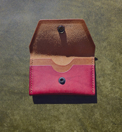 Traveller Leather Card Holder | Cognac / Mosto