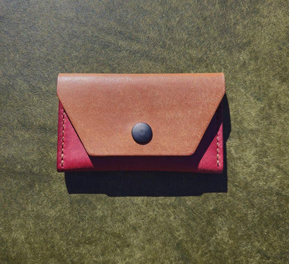Traveller Leather Card Holder | Cognac / Mosto